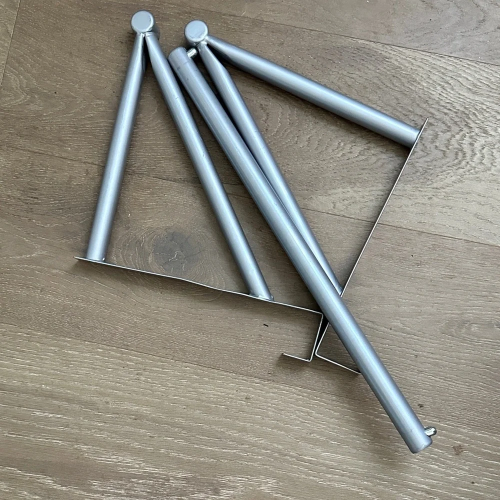 Silver Metal Over-The-Door Closet Organizer
